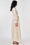 Lace Trimmed Maxi Dress Cream - 6