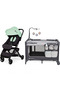 سرير أطفال متنقل EZ Rest Playard Twinkle Littleforest + Tango ™   عربة أطفال صغيرة - مجموعة نيو مينت 2 في 1 - 2