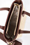 Textured Thick Strap Tote Bag Mink - 6