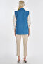 Hotfix Printed Embossed Pattern Vest Indigo - 4