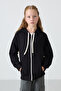 Zippered Cotton 2-Pack Black-Wild Rose Girls' Sweatshirt - 75149 - 2