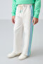 Ecru Slit Detailed Wide Leg Girls' Sweatpants with Pockets - 75141 - 4