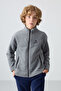 Standard Fit 2-Pack Black-Grey Melange Boys' Fleece Sweatshirt - 11223 - 4