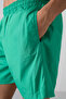 Green Quick Dry Standard Fit Men's Swim Shorts - 81237 - 5