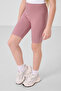 Dusty Rose Cotton Short Leg Standard Fit Basic Girls Leggings - 75188 - 4