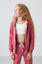 Wild Rose Cotton Inside Hairy Soft Textured Standard Fit Embroidered Girl's Tracksuit Set - 75148 - 2