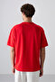 Fiesta Cotton Thick Surface Textured Oversize Fit Basic Men's T-Shirt - 88340 - 6