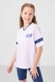 White-Parliament V-Neck Belt Detailed Standard Fit Performance Girl's Tights Suit - 75187 - 3