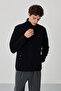 Standard Fit Stand Collar 2-Pack Navy Blue-Cağla Men's Fleece Sweatshirt - 87992 - 3