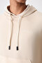 Beige Cotton Thick Soft Textured Comfort Fit Embroidered Men's Tracksuit Set - 85255 - 3