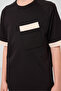 Black Cotton Soft Textured Oversize Pocket Detailed Boy's T-Shirt - 11295 - 4
