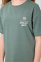 Light Green Cotton O-Neck Comfortable Form Fit Printed Girls' T-Shirt - 75178 - 5