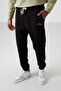 Çağla - Black Cotton Thick Soft Textured Comfort Fit Embroidered Men's Tracksuit Set - 85254 - 8