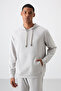 Stone Cotton Thick Soft Textured Comfort Fit Embroidered Men's Tracksuit Set - 85255 - 6