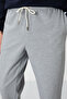 Gray Melange Surface Textured Standard Fit Men's Tracksuit Bottom - 82156 - 4