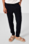 Navy Blue Standard Fit Woven Lightweight Stretchy Chino Men's Trousers - 82180 - 5
