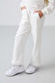 Ecru Cotton Inside Hairy Soft Textured Standard Fit Embroidered Girl's Tracksuit Set - 75162 - 4