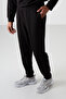 Black - Black Cotton Thick Soft Textured Comfort Fit Printed Men's Tracksuit Set - 85253 - 7