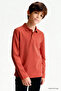 Basic Polo Neck 2-Pack Navy Blue-Coral Unisex Kids T-Shirt - 11170 - 5