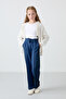 Parlament Wide Leg Girls' Sweatpants with Pocket and Front Stitching Detail -75144 - 2