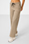 Dark Beige Stand Collar Zippered Cotton Women's Tracksuit Tunic Set - 95346 - 2
