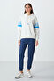 Ecru Compact Cotton Thick Smooth Textured Hooded Standard Fit Women's Sweatshirt - 97290 - 3
