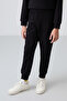 Black Cotton Fleece Inside, Soft Textured, Comfortable Fit, Embroidered Girls' Tracksuit Set - 75145 - 5