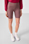 Slim Fit 3-Pack Black-Chartreuse-Rose Beige Women's Short Biker Leggings - 91007 - 5