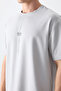 Stone Cotton Thick Soft Textured Oversize Fit Printed Men's T-Shirt - 88373 - 3