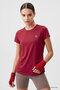 Viva Red Basic Short Sleeve Standard Fit O-Neck Women's T-Shirt - 97144