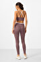 Dusty Rose Stretchy Standard Fit Performance Women's Leggings Suit - 95333 - 7