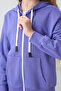Lilac Cotton Fuzzy Inside Soft Textured Standard Fit Embroidered Girls' Sweatshirt - 75149 - 4