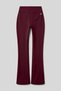 Burgundy Stretchy High Waist Sports Women's Spanish Leg Women's Leggings - 94686 - 5