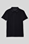 Navy Blue Polo Collar Standard Fit Basic Unisex Kids T-Shirt - 11330 - 3