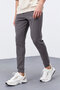 Dark Gray Zipper Pocket Slim Fit Jogger Men's Sweatpants - 84343 - 2