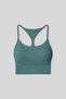Forest Green Standard Fit Printed Women's Sports Bustier with Back Detail - 97300 - 2
