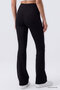 Black Stretchy High Waist Sports Women's Spanish Leggings - 94686 - 7