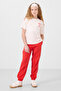 Ecru-Fiesta O Neck Printed Rubberized Long Standard Fit Girl's Tracksuit - 75186 - 5