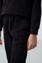 Black Cotton Fleece Inside, Soft Textured, Comfortable Fit, Embroidered Girls' Tracksuit Set - 75145 - 4