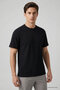 Comfortable O-Neck 2-Pack Black-Khaki Men's T-Shirt - 88495 - 2