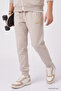 طقم بدلة رياضية للأولاد من Standard Fit Basic Dik Yaka Jogger باللون البيج - 11327 - 4