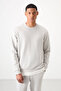 Stone Cotton Thick Soft Textured Comfort Fit Embroidered Men's Tracksuit Set - 85254 - 5