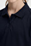 Navy Blue Polo Collar Standard Fit Basic Unisex Kids T-Shirt - 11330 - 5