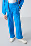 Blue Cotton Fleece Inside Soft Textured Standard Fit Embroidered Girls' Tracksuit Set - 75161 - 2