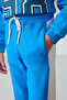 Blue Cotton Fleece Inside, Soft Textured, Standard Fit, Printed Girls' Tracksuit Set - 75170 - 6