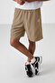 Beige Thick Soft Comfort Fit Men's Shorts - 81268 - 3