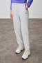 Lilac-Stone Compact Cotton Thick Smooth Textured Stand Collar Standard Fit Women's Tracksuit Set - 95342 - 3