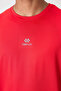Red Breathable Textured Slim Fit Standard Fit Men's Performance T-Shirt - 88387 - 2