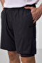 Anthracite Slim Soft Standard Fit Men's Tights Shorts - 81287 - 7