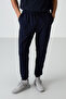 Indigo Cotton Soft Textured Comfort Fit Embroidered Men's Jogger - 82123 - 3